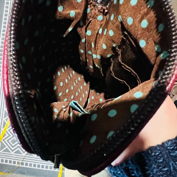 Chala Burgundy Crossbody with Paw Accent - Picture 3 of 9